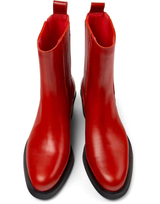 Botines rojo luminoso Bonnie de Camper ASOS