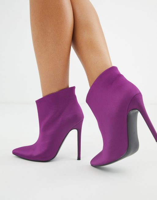 Botines violeta sin cierres Effortless ASOS DESIGN | ASOS