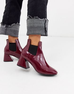 фото Ботинки челси на каблуке glamorous-красный