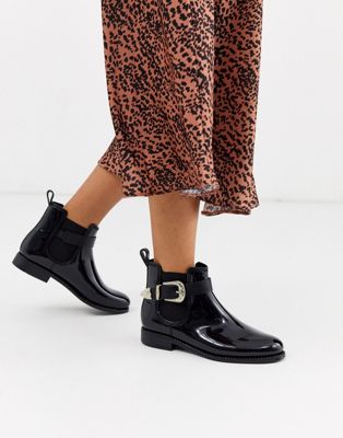 фото Ботинки челси в стиле вестерн с пряжками glamorous-черный