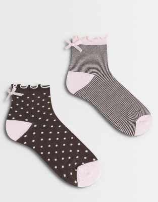 Boux Avenue 2 Pack Socks In Pink