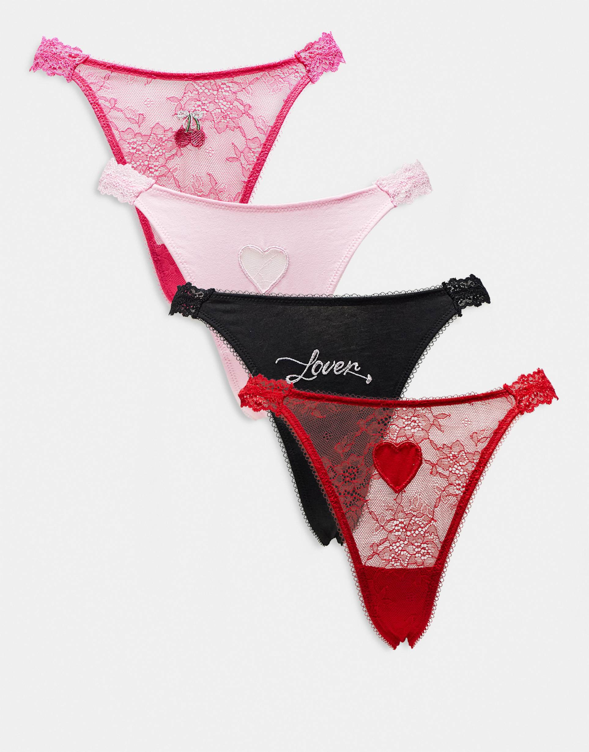 boux avenue 4 pack thongs in a gift pack