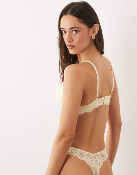 Boux Avenue – Aliyah – Ljusgult set med behå och stringtrosor - view 1
