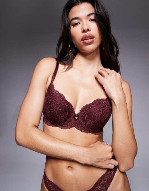 Boux Avenue Billie bra in burgundy (part of a set), 4 of 4