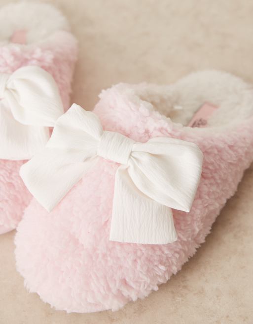 Boux Avenue - Chaussons avec grand nœud - Rose, 4 de 4