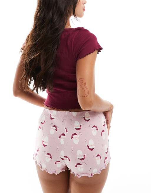 Boux Avenue Completo natalizio a coste con stampa di Babbo