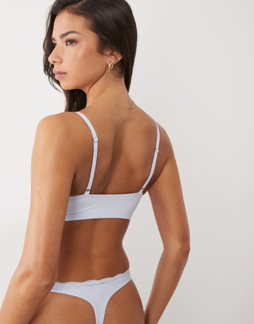 Boux Avenue – Elevated Essentials – Weiches Bustier in Arktis-Blau, 2 von 4