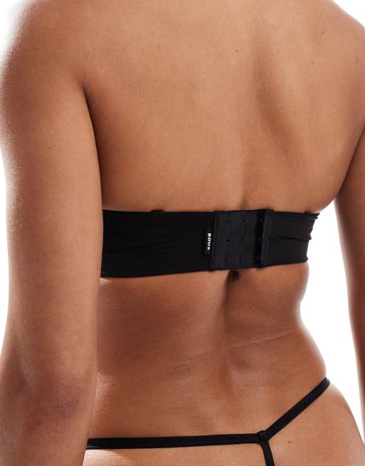 Boux Avenue soutien-gorge bandeau en microfibre multiposition rembourré noir, 3 de 4
