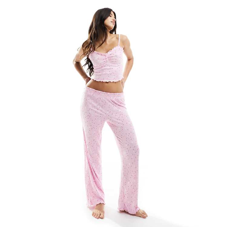 PINK Victoria's Secret, Pants & Jumpsuits, Xl Vs Pink Originals Cotton  Foldover Flare Leggings