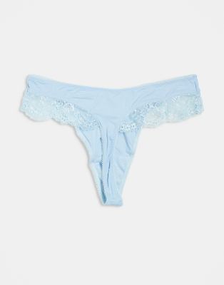 Shop Boux Avenue Stella 3 Pack Satin And Lace High Leg Thong In Multi