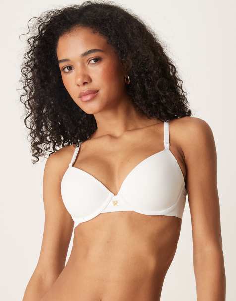 Boux Avenue Ultra light microfibre plunge t-shirt bra in 01 light - view 1