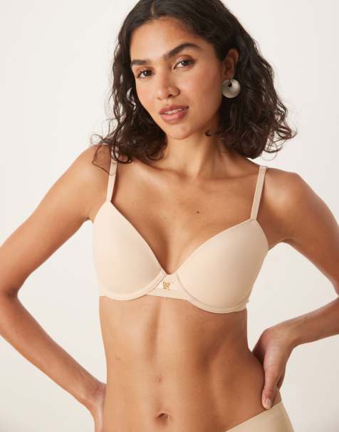 Boux Avenue Ultra light microfibre plunge t-shirt bra in 02 fair - view 1