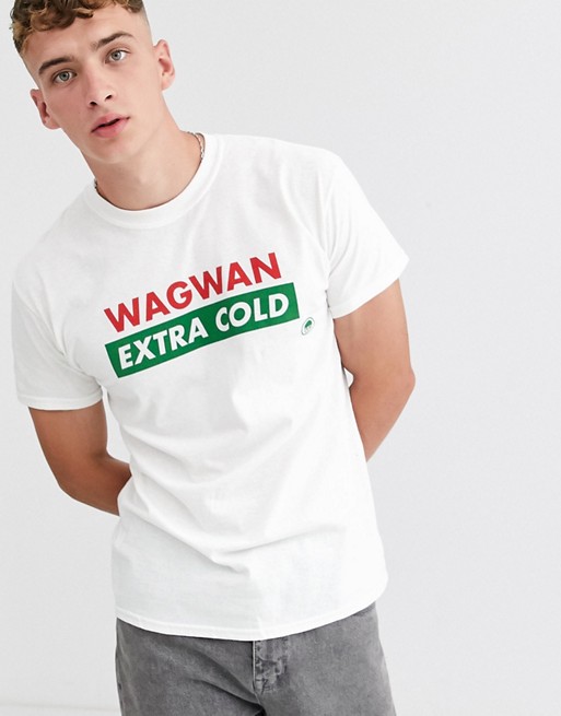 Bowlcut wagwan extra cold t-shirt in white