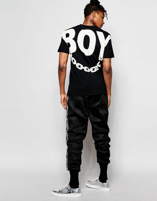 Boy London Chain Back Print T-Shirt | ASOS