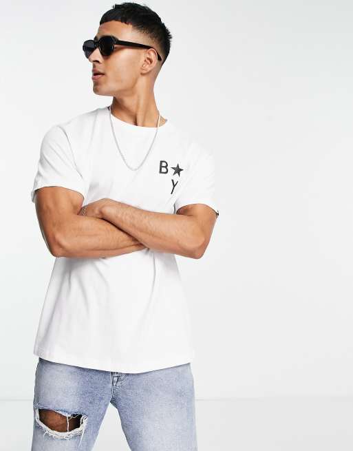BOY London - T-shirt met orb-print op de achterkant in wit