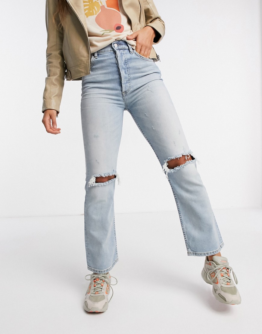 Boyish Brady recycled cotton ripped 90s jeans in mid blue