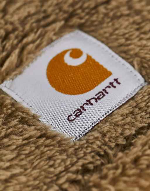 Braga para el cuello marrón de felpa efecto pelo Jackson de Carhartt WIP, 2 de 4