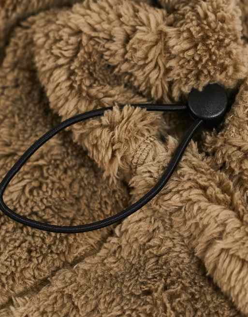 Braga para el cuello marrón de felpa efecto pelo Jackson de Carhartt WIP, 4 de 4