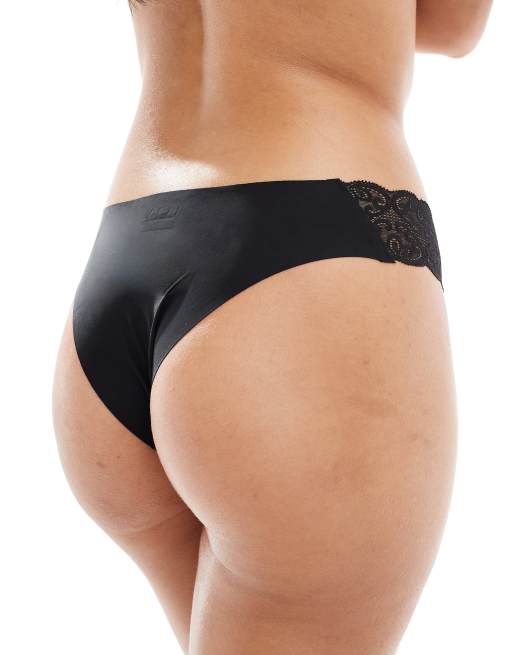 Braguitas brasileñas negras sin costuras Party Pants de Cotton On, 4 de 4