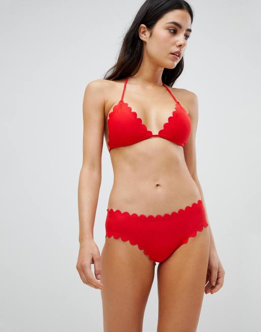 Braguitas de bikini con el borde festoneado Mix and Match exclusivas de South Beach, 4 de 4