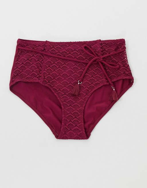 Braguitas de bikini de talla grande color berry de Pour Moi