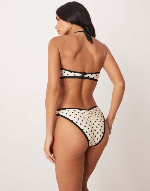 Braguitas de bikini de talle alto con estampado de lunares de Peek & Beau, 2 de 4