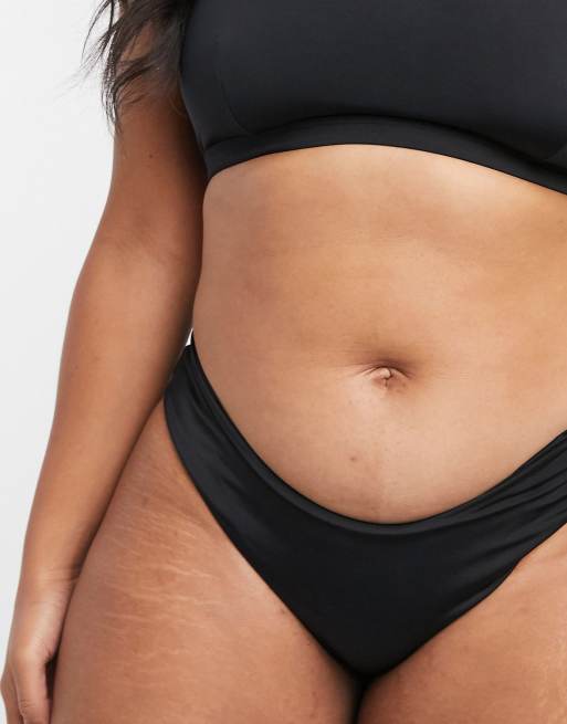 Braguitas hipster de bikini negras Mix & Match de ASOS DESIGN Curve , 3 de 4