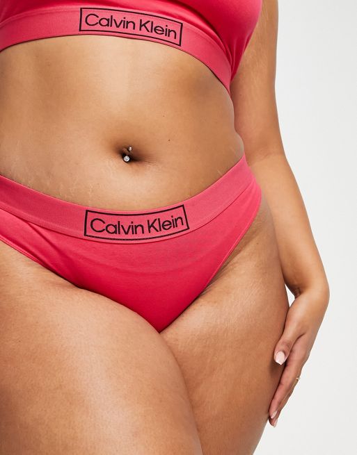 Calvin Klein - Calzones de algodón de corte bikini para mujer