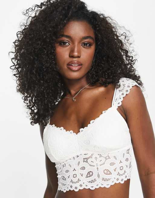 Bralette blanco de encaje de Gilly Hicks