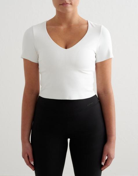Bralette blanco de manga corta Sense de Aim'n - view 1