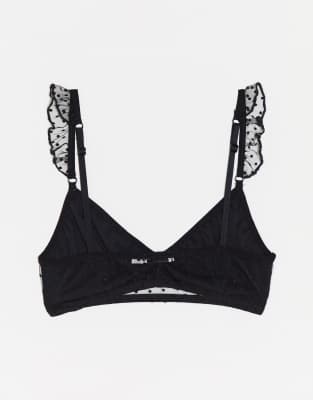 bralette negro stradivarius