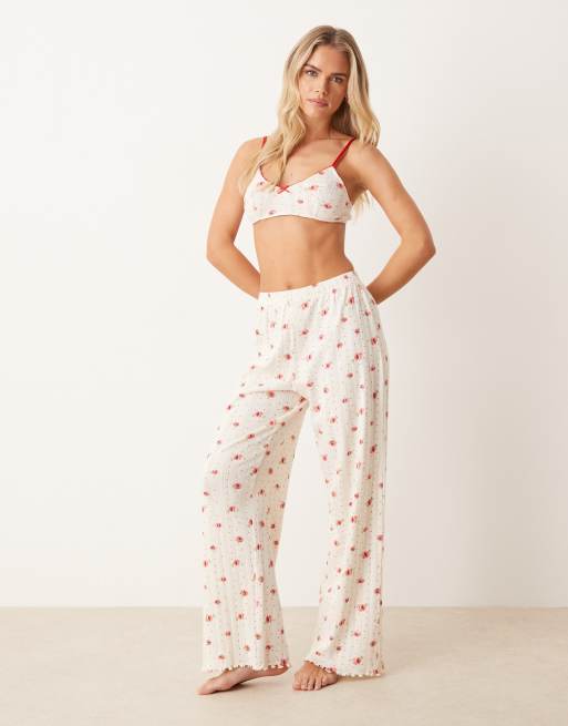 Bralette con estampado de florecitas Mix & Match de ASOS DESIGN, 2 de 4