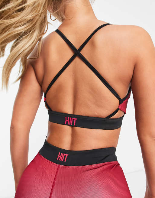 Bralette con estampado efecto oleoso de HIIT, 4 de 4
