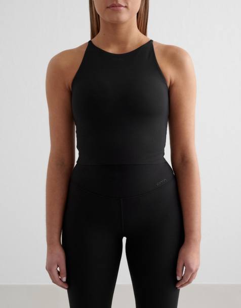 Bralette negro con cuello halter Sense de Aim'n - view 1