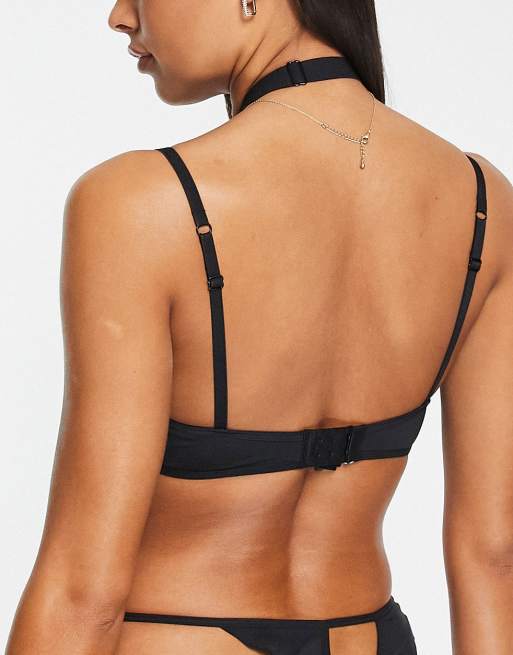 Bralette negro con tiras online