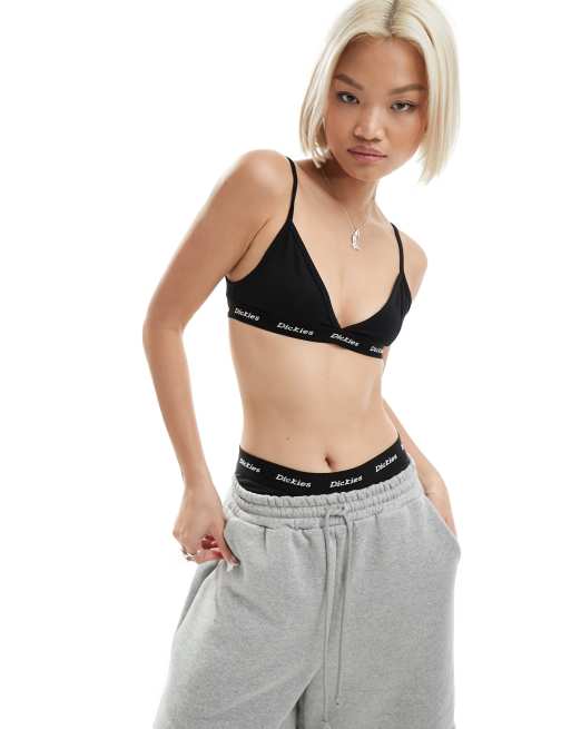 Bralette negro triangular de Dickies