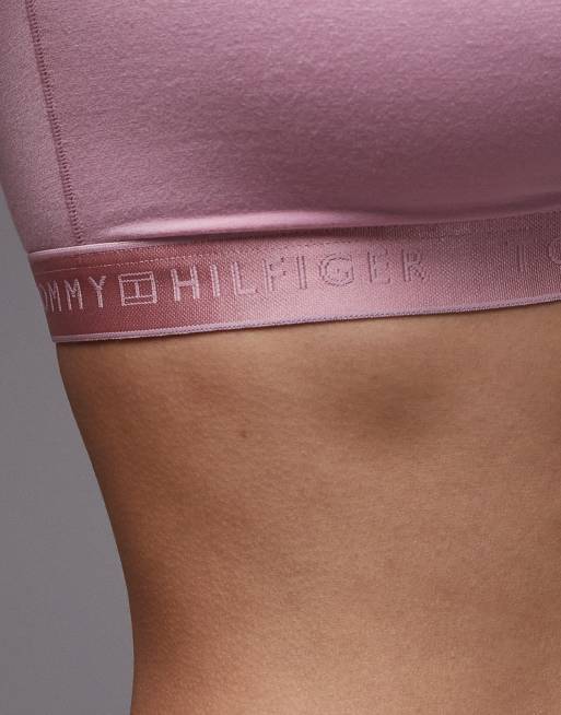 Bralette rosa Modern Logo de Tommy Hilfiger, 2 de 4