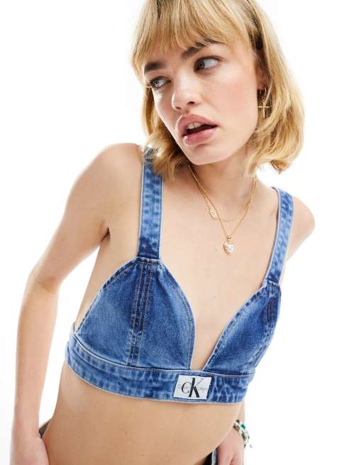 High quality Denim Bralette