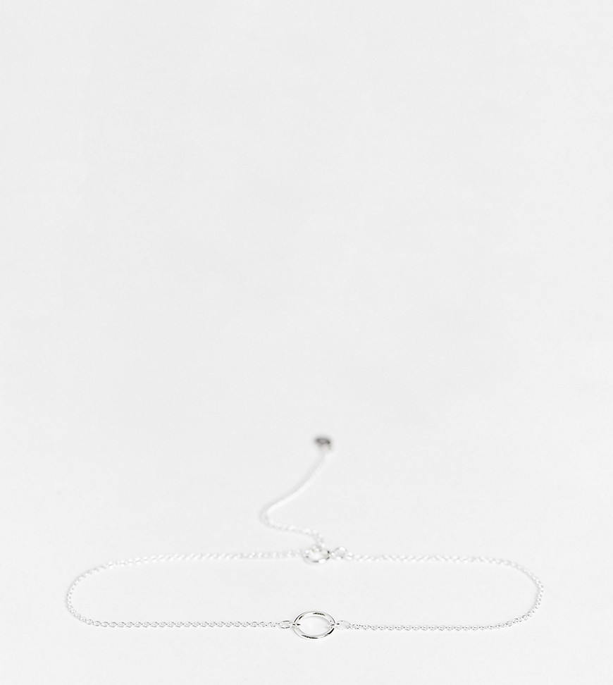 фото Браслет из стерлингового серебра с круглой подвеской kingsley ryan curve-серебристый