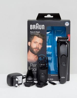 braun face and head trimming kit 6 in 1