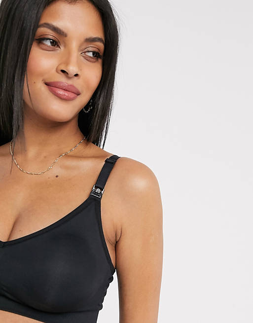 Lingerie & Nightwear Bravado Body Silk seamless nursing bra in black 