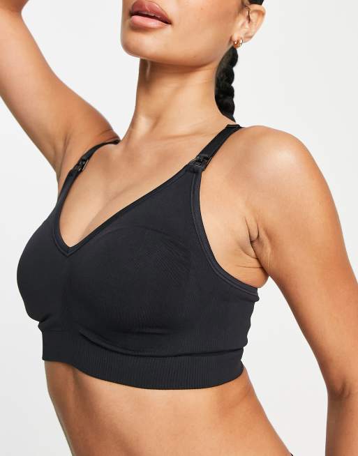 Bravado Body Silky nylon soft seamless nursing bra in black - BLACK, 4 of 4
