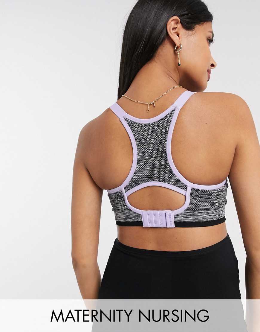 Bravado – Rhythm Body Silk – Svart amningsbehå i sömlös sportbehå-modell