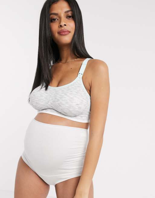 Seamless nursing sports bra