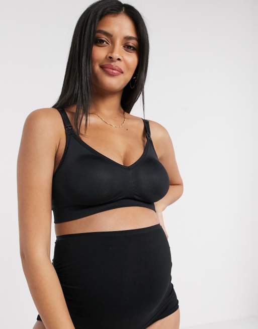 Seamless Nursing Bralette - Black