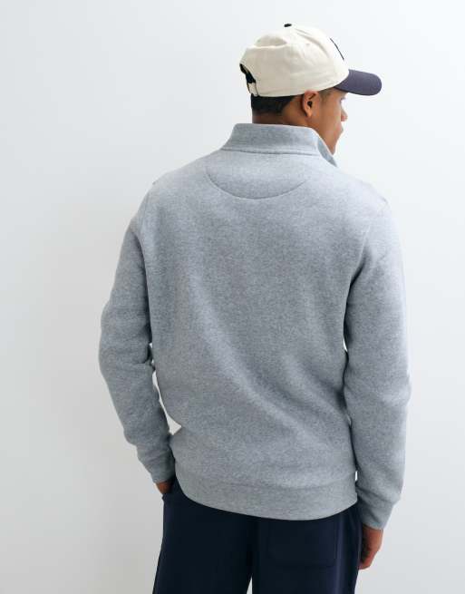 Brave Soul 1/4 zip sweatshirt in light gray, 5 of 10