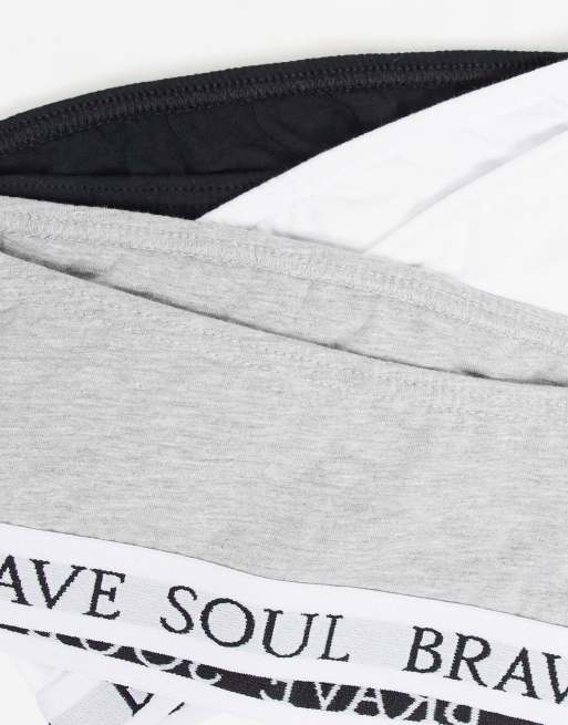 Brave Soul 3-pack bandeau bralets, 3 of 4