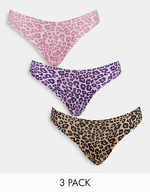 Brave Soul 3 pack microfiber briefs in yellow purple and pink