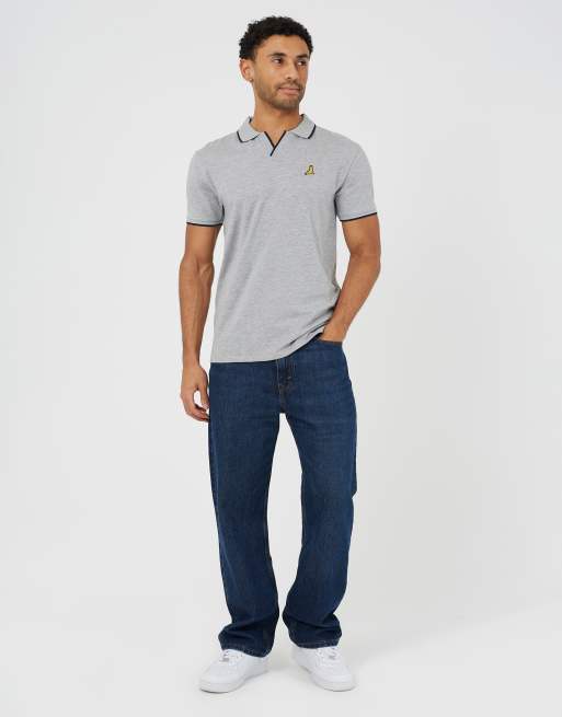 Brave Soul 3 pack open collar polo shirts in multi, 4 of 4
