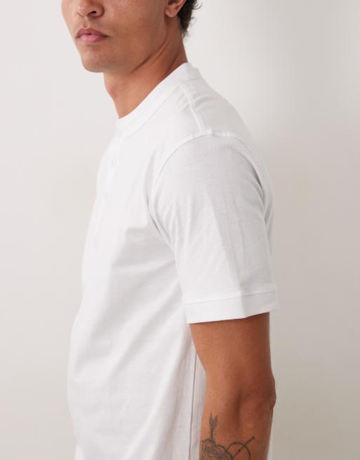 Brave Soul – 3er-Pack kurzärmlige Jersey-Oberteile mit Henley-Kragen , 3 von 5